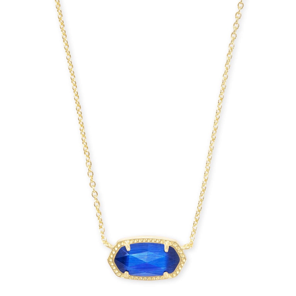 Kendra Scott Pendant Necklace- Blue and Gold (NWOT)